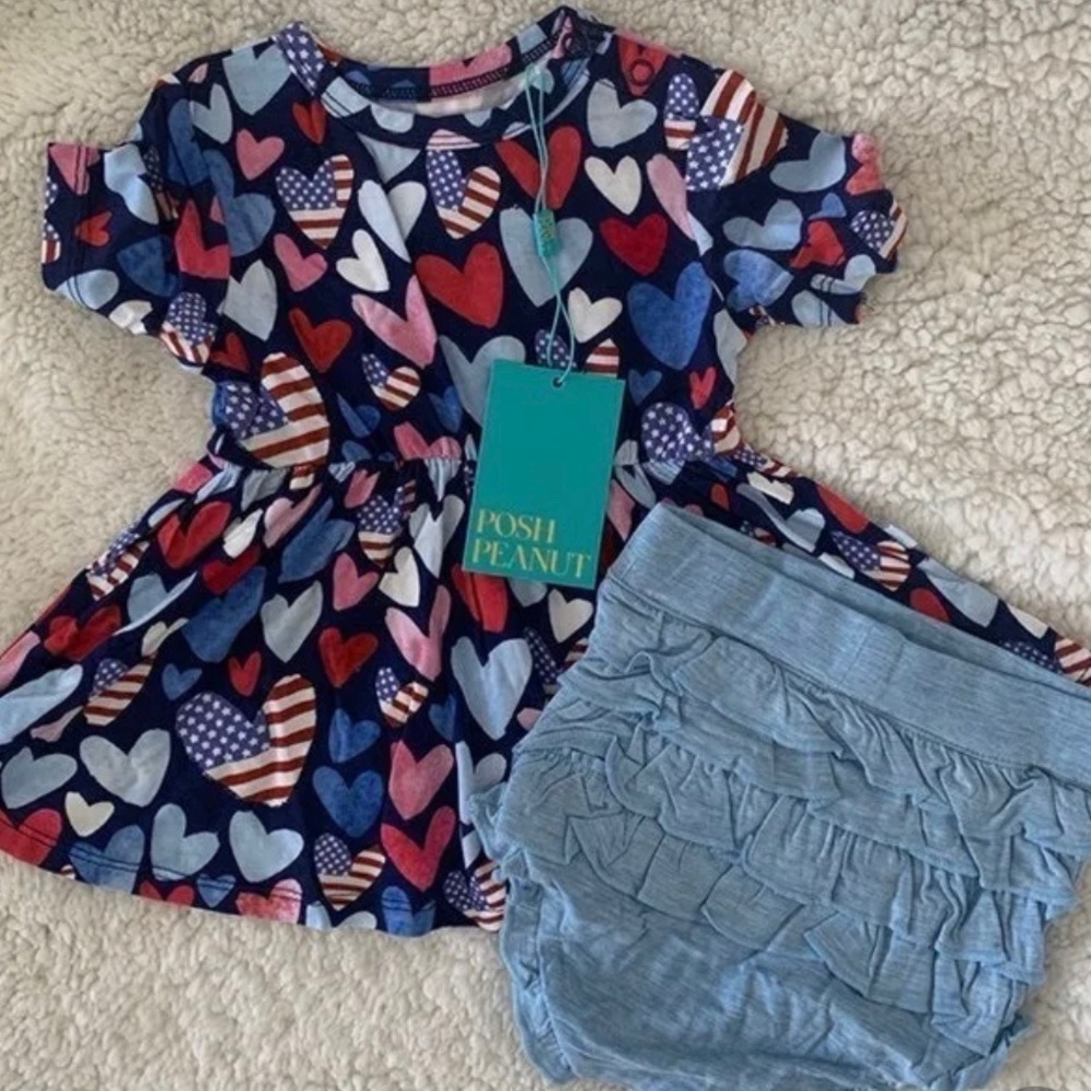 Posh peanut peplum set